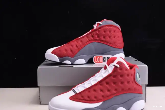 Reps TBK Jordan Grey Flint 414571-600 Retro 13 Air Red Gym 0416